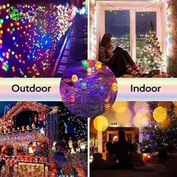 spark world 22 LEDs 6.5 m Multicolor Steady Bulb Rice Lights image 3