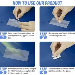 affitude auto DIY Auto Glass Repair Kit – Windshield Crack Fix Windshield Repair Kit image 4