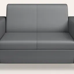 godrej interio Emperor Synthetic Leather 2 Seater Sofa in Nimbus Grey Colour image 4