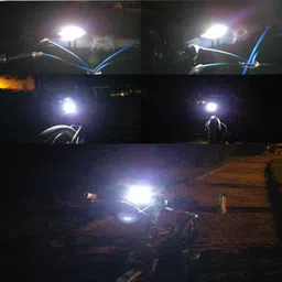 tuhi Bicycle Imported CE Standard USB Rechargeable with Red/Blue Warning Light LED Spot Light image 4