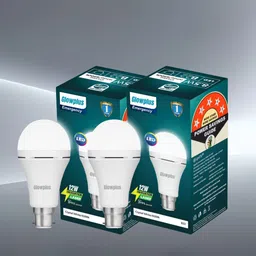 Pk-2-12W LED Bulb with B22 Base Fitting 4 hrs Bulb Emergency Light-image-56