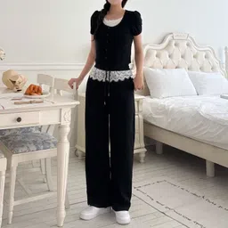 simbha Women Solid Black Track Pants-picture-32