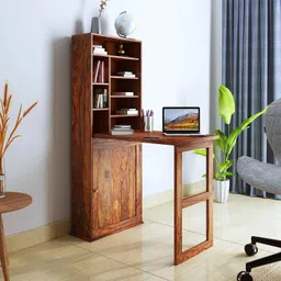 mamata wood decor Computer table, study table, table sheesham wood (Pre-assembled -Free Standing) Solid Wood Computer Desk image 1