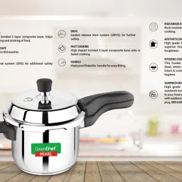 greenchef Pearl 3 L Induction Bottom Pressure Cooker image 4