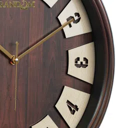 random Classic Brown Plastic Wall Clock image 5
