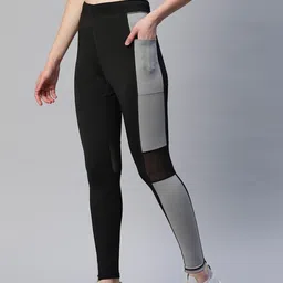 moshe Women Striped Black, Grey Track Pants image 5