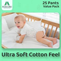 mokshamed Snappy Bums Soft Fit S (4–8 kg) Pant-Style Baby Diapers – 25 Pcs - M image 2