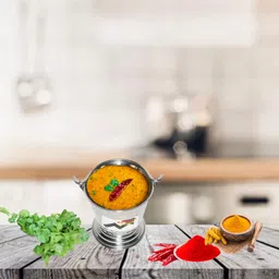 aashita enterprises Stainless Steel Mini Serving Bucket for Serving Items Like Daal , Rasaam Gravy Bucket Serving Set image 4