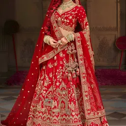 shree nath sadi centre Embroidered Semi Stitched Lehenga Choli image 2