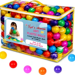 kid's charm 6cm Soft Plastic Balls, Non-Toxic, Safe for Kids, Multicolour (24 Pcs) Bath Toy-picture-15