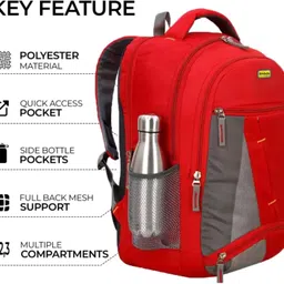 sbcollection Medium 29 L Backpack School Bag for Class 4th to 10th Standard Tuition School College All Day Use image 3