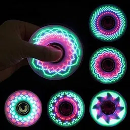 gkzon LED Multi Light Spinner with Various Glow Patterns in Dark Stress Relief image 2