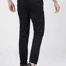 ketch Men Slim Fit Black Pure Cotton Trousers image 2