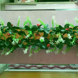 kingstyle impex Artificial Flowers Home Decoration Vine Creepers Plant Wall Hanging Chain 269I Multicolor Rose Artificial Flower image 2