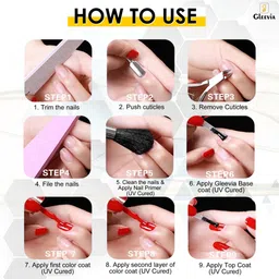 gleevia Soak-Off Nail Primer 15ml No Lift Acid Free Fast Air Dry Nail Prep Nail Bonder Transparent image 5