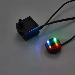 flojoy 3W Fountain Pump With Super Bright 4 LEDs for Fish Pond, Indoor/Outdoor Water Aquarium Pump image 2