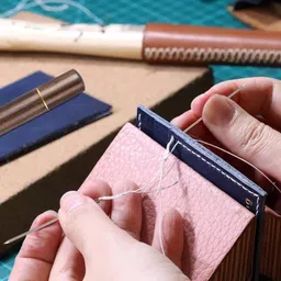 pavityaksh 30Pcs Self-Threading Quilting Needles with Wooden Case Needles of Various Sizes Knitting Pin image 3