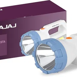 bajaj Travellesta 3W LED Torch | Dual Lighting Mode | USB C-Type Charging Torch image 2