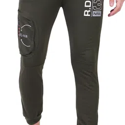 trending mindsart Men Graphic Print Dark Green Track Pants-picture-32
