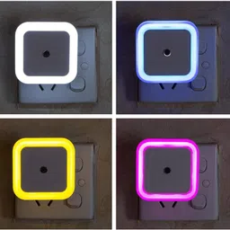 yash ent 0.5W LED Sensor Light Night Lamp, Orange Pack of 4 Night Lamp image 5