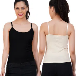 halohugs Women Black Camisole image 2