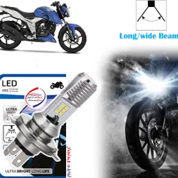 auto pearl 2-Side 12Led Chips Motorcycle Bulb 7500K-12V-9W wide Beam Ultra Bright White E36 Headlight Motorbike LED for TVS (12 V, 9 W)-picture-18