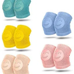 hidden beauty L2 Baby Crawling Knee Pad Glue Non-Slip Crawling Socks (pack of 2) Multicolor Baby Knee Pads image 2