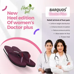 barquos Doctor Slippers for Women Ortho Diabetic Pregnancy Non Slip Flat Women Flip Flops image 2