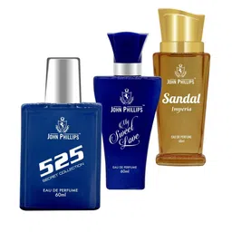 JOHN PHILLIPS Set of 3 Eau De Parfum 60 ml each - 525 + My Sweet Love + Sandal-picture-30