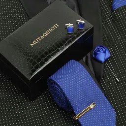 MUTAQINOTI Men Silk Necktie Accessory Gift Set-picture-29