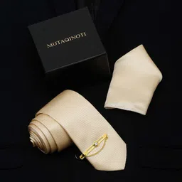 MUTAQINOTI Men Silk Necktie Accessory Gift Set-picture-38