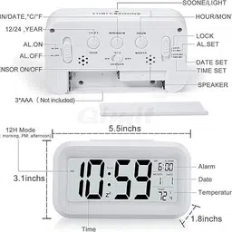 starvokes Digital 10 cm X 16 cm Wall Clock image 2
