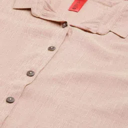 Cottinfab Women Pink Ruffles Kaftan Top image 2