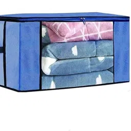 bharatcraftone Foldable Underbed Storage Bag Wardrobe, (Pack of 1) Storage Box-picture-47