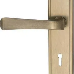 buckler Iron-Brass-Steel,Gold Antique 7 Inch Mortise Handle Set,Double Turn 65MM Bullet- Lock image 2