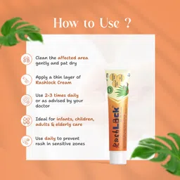Rashlock Rashes Cream For Baby Diaper & Sanitary Pad Rashes | Infused with Aloe Vera, Neem & Zinc Oxide - 25g image 5
