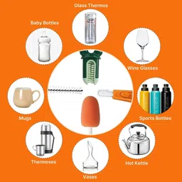 original mart 3 in 1 Cup Lid Crevice Cleaning Brush image 4