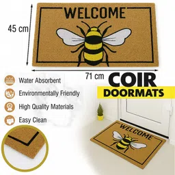 luxe home international Coir Door Mat image 3