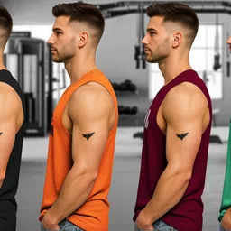fuzer Pack of 4 Men Vest image 3