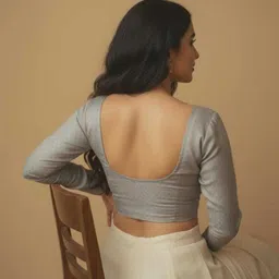 priyanka textiles Round Neck Women Blouse image 2