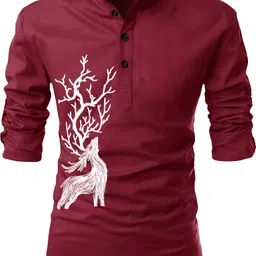 fashion marts Men Solid Cotton Blend Straight Kurta-picture-13