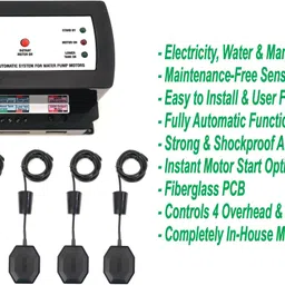 Me-TECH INNOVATIONS MOHALI Water Level Controller for 4 Overhead & 1 Reservoir Tank (Model: M-3000 (4+1) Wired Sensor Security System image 2