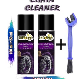 dhevan C2B-1C Bike Chain Cleaner Spray 150ml Each Premium Bike Chain Cleaner Degreaser Spray For Motorbike & Bicycle Etc. Chain Oil image 1