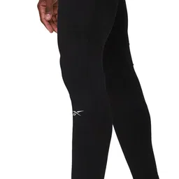 reebok Solid Men Black Tights image 2