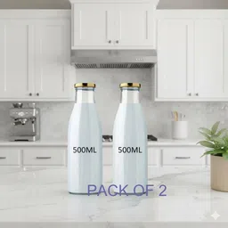 b7 creations Glass Milk Container - 500 ml image 1