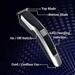 sizzling HTC AT-538 Rechargeable Hair Beard Trimmer For Men Trimmer 60 min Runtime 4 Length Settings image 4