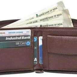 sonrisa Men Casual Brown Artificial Leather Wallet image 2