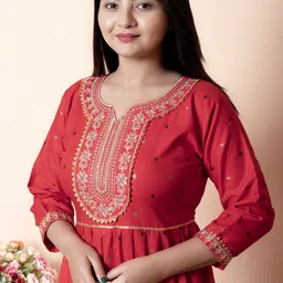 kashiscreation Embroidered Viscose Rayon Stitched Anarkali Gown image 5