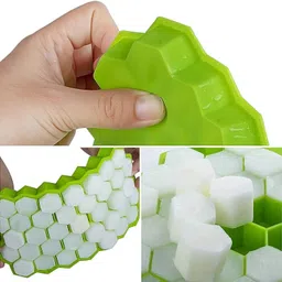 paramdhyey Rubber Flexible Silicone Honeycomb Shape 36 Cavity Ice Cube Trays f Multicolor Silicone Ice Cube Tray-picture-46