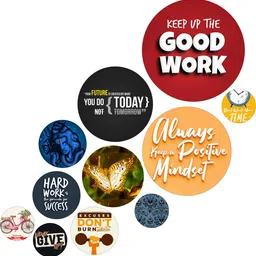 vkraft Wooden Wall Hanging Art Decoration Item for Home|Wall Decor Item|Gift Pack of 11-picture-34